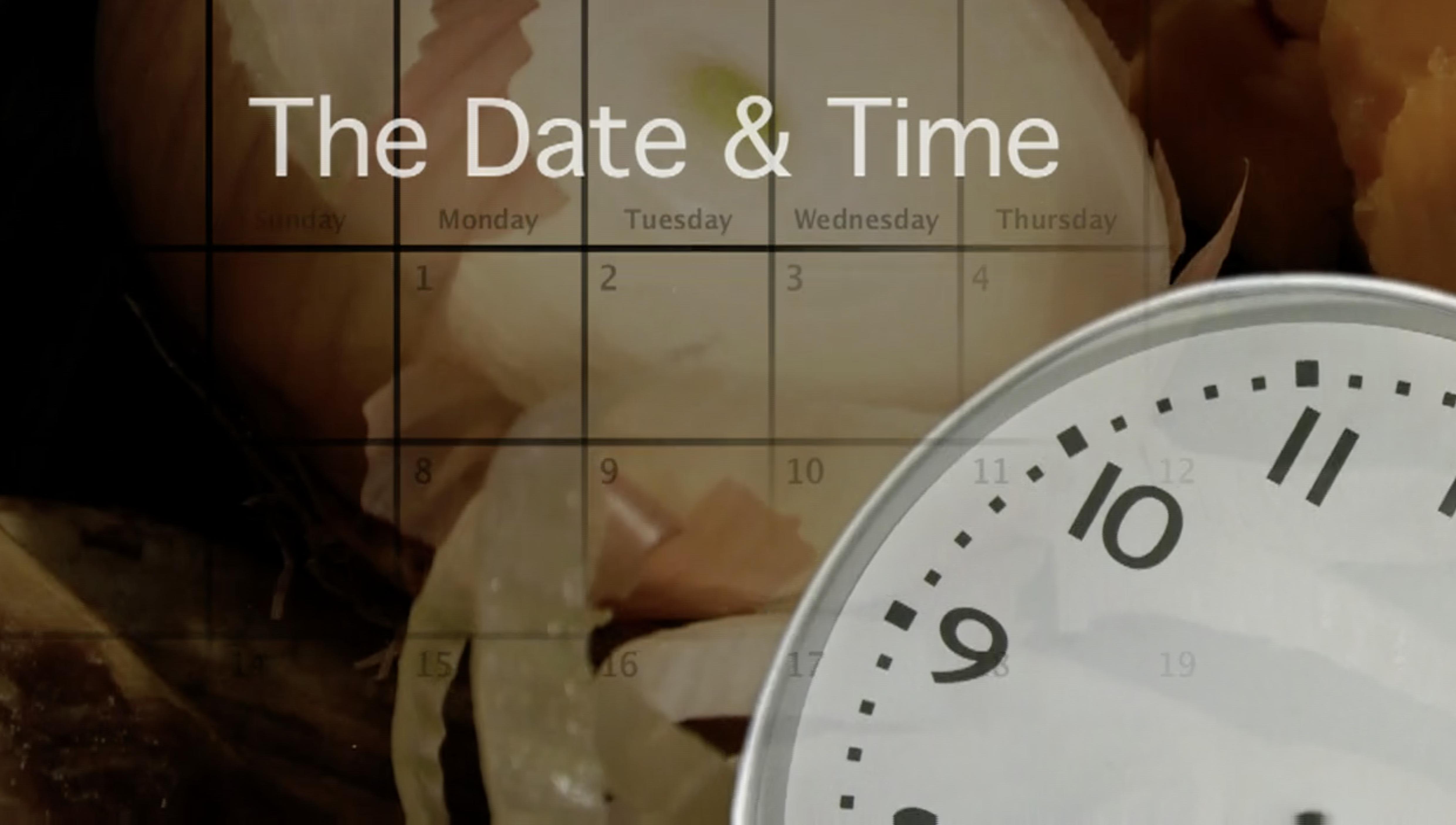 The Date & Time